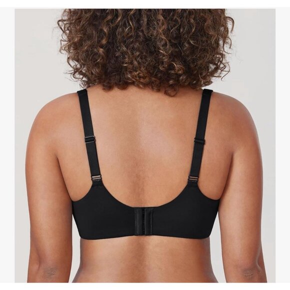 Delimita Women's Minimizer Underwire Full Coverage Unlined Bra 42C Black - Picture 2 of 5